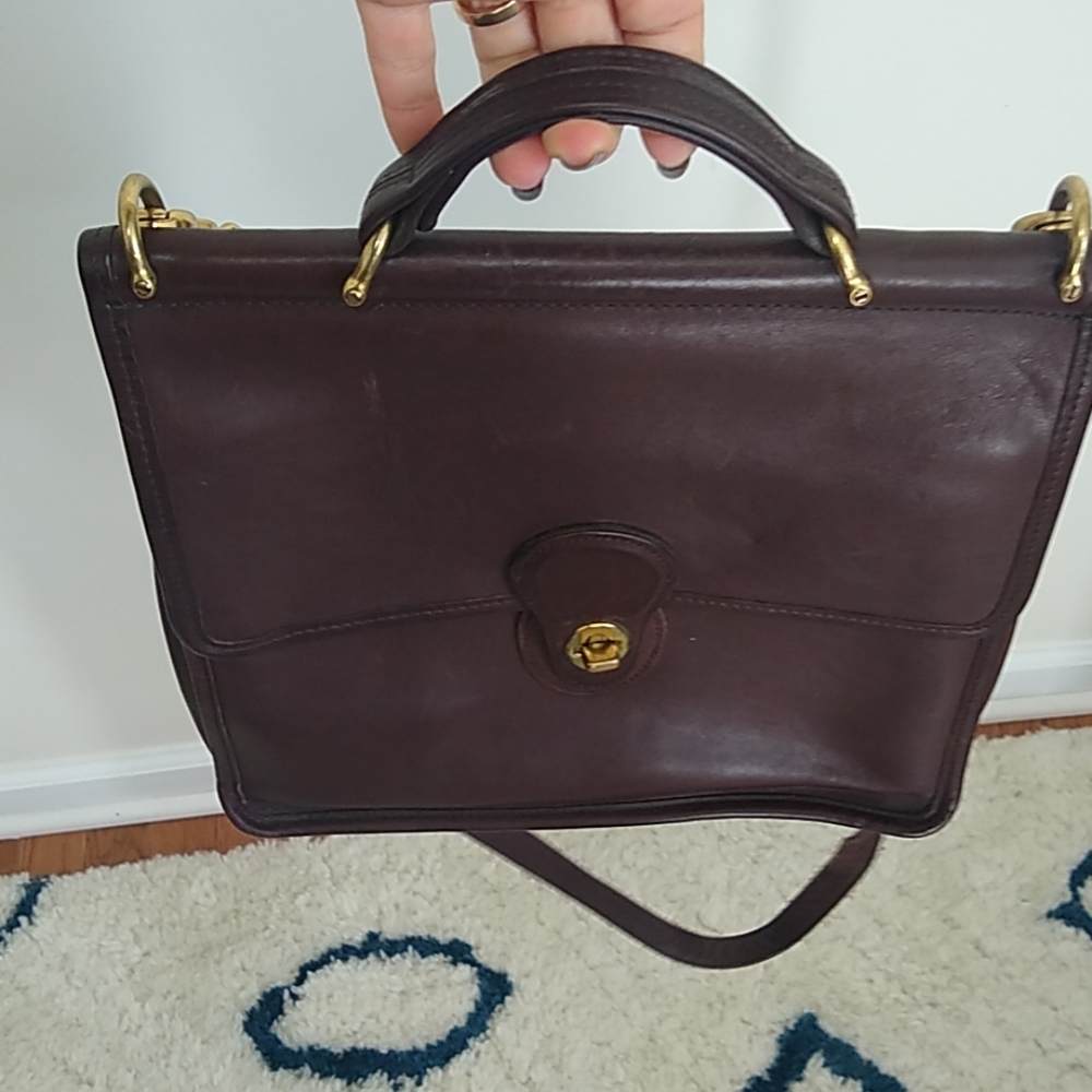 {vintage} Coach Willis bag in mahogany